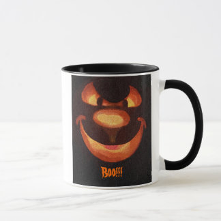 Halloween pumpaansikte - bu!!! mugg