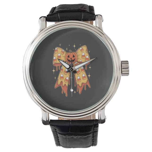 Halloween-pumpabåge Candy Corn Armbandsur (Framsida)