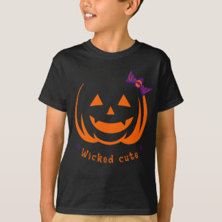 Halloween-pumpad lazy costume söt båge t shirt