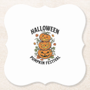 Halloween Pumpafestival Vintage Jack O Lantern  Underlägg Papper