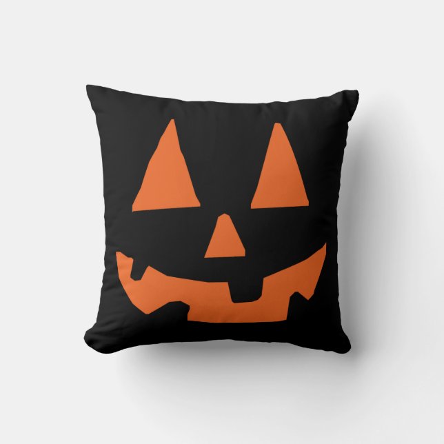 Halloween pumpajack o lantern kudde (Framsida)