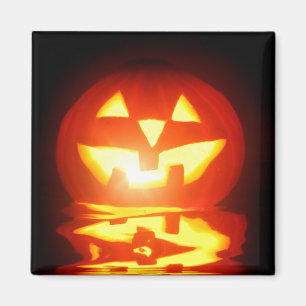 halloween pumpajack o lantern magnet