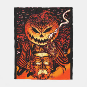Halloween pumpakung fleecefilt