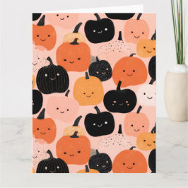 Halloween Pumpalåda Blank brevkort Kort