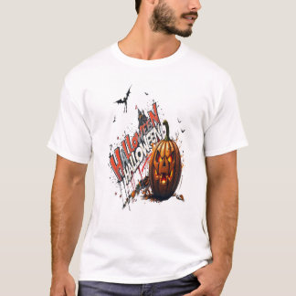 halloween pumpar graffiti konst t shirt