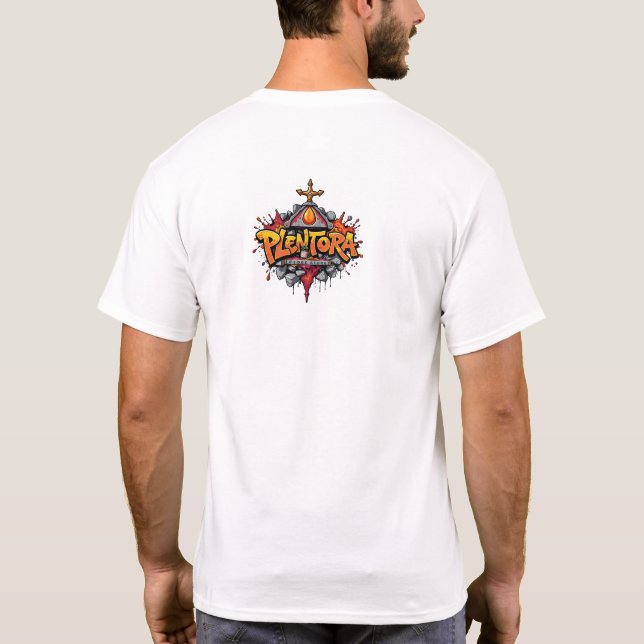 halloween pumpar graffiti konst t shirt (Baksida)