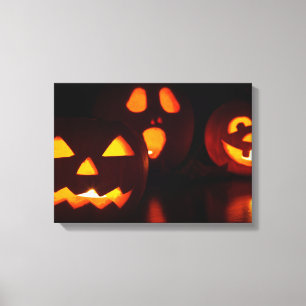 Halloween pumpaskräck canvastryck