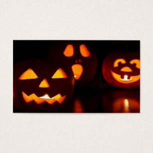 Halloween pumpaskräck visitkort