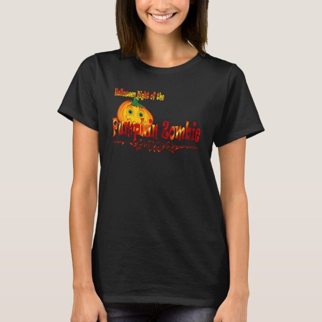 Halloween pumpaZombie T-shirt (Framsida)