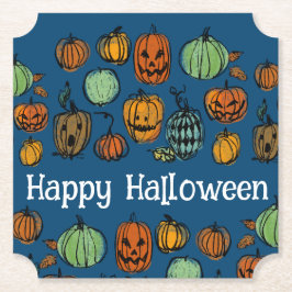 Halloween-pumphuvud Underlägg Papper