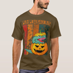 Halloween Pumpkasaurus Dinosaur Kids Boy Pumpkin T Shirt