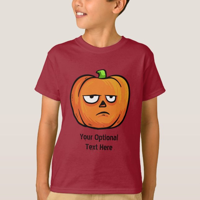 Halloween Pumpkin anpassningsbar shirts & jacka Tee (Framsida)