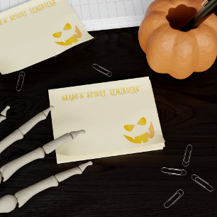 Halloween Pumpkin Ansikte Anpassningsbar Spooky Re Post-it Block