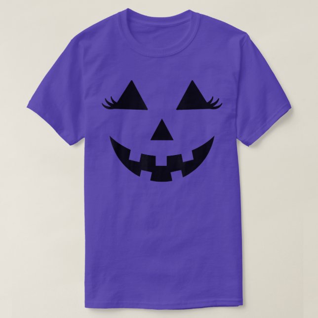 Halloween Pumpkin Ansikte Costume Manar Women Kids T Shirt (Design framsida)