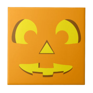 Halloween Pumpkin Ansikte Kakelplatta