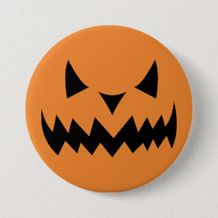 Halloween Pumpkin Ansikte Knapp