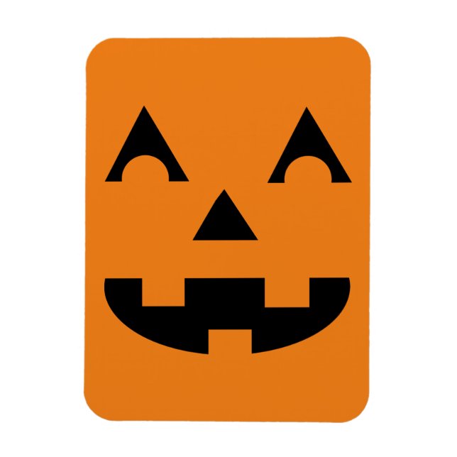 Halloween Pumpkin Ansikte Magnet (Vertikal)