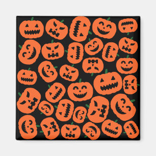 Halloween Pumpkin Ansikte Magnet
