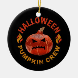 Halloween Pumpkin Ansikte Retro Costume Thanksgivi Julgransprydnad Keramik