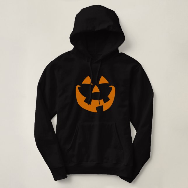 Halloween Pumpkin Ansikte T-shirt (Design framsida)