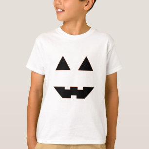 Halloween Pumpkin Ansikte Tee Shirt