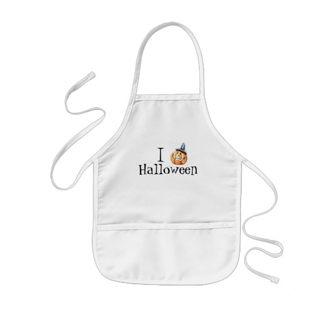 Halloween Pumpkin Apron Barnförkläde (Framsidan)