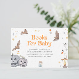 Halloween Pumpkin Baby Shower Bokar för Baby Card Inbjudningar