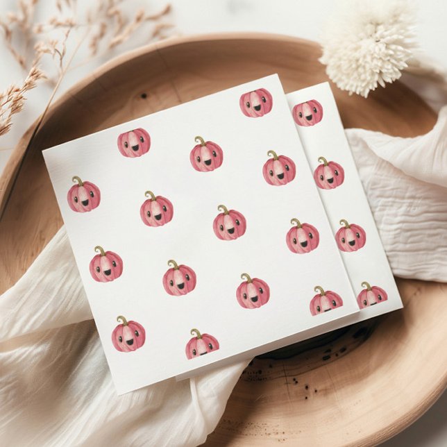 Halloween Pumpkin Baby Shower Pappersservett (Skapare uppladdad)