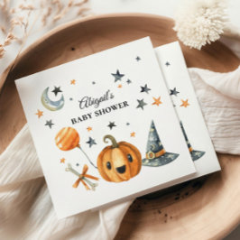 Halloween Pumpkin Baby Shower Pappersservett