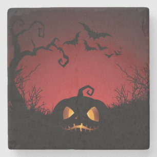 Halloween Pumpkin Background Underlägg Sten