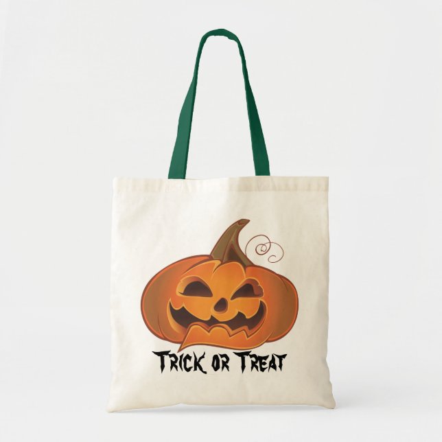 Halloween pumpkin Bag Tygkasse (Framsidan)