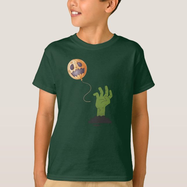 Halloween Pumpkin Balloon T Shirt (Framsida)