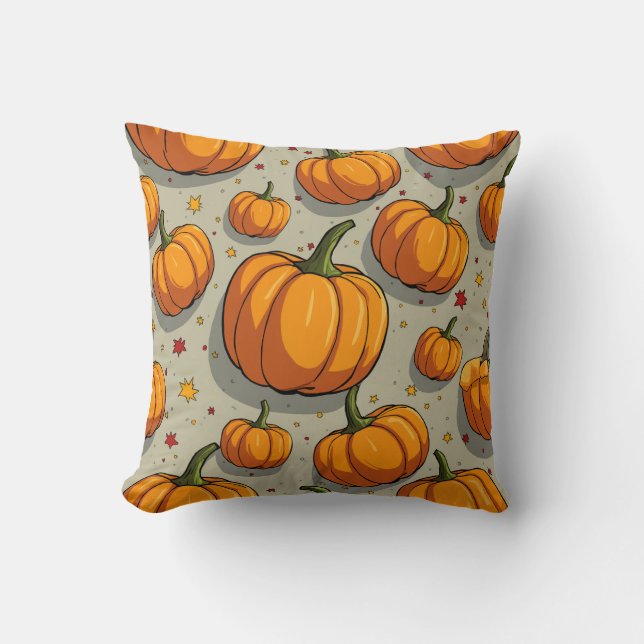 halloween pumpkin bild cushion kudde (Framsida)