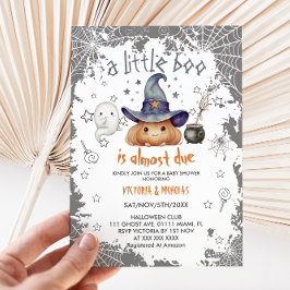 Halloween Pumpkin Boo Baby Shower Inbjudningar
