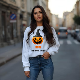 Halloween Pumpkin "BOO" - Personlig Namn! T Shirt