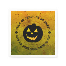 Halloween Pumpkin Bus eller godis Pappra Napkins