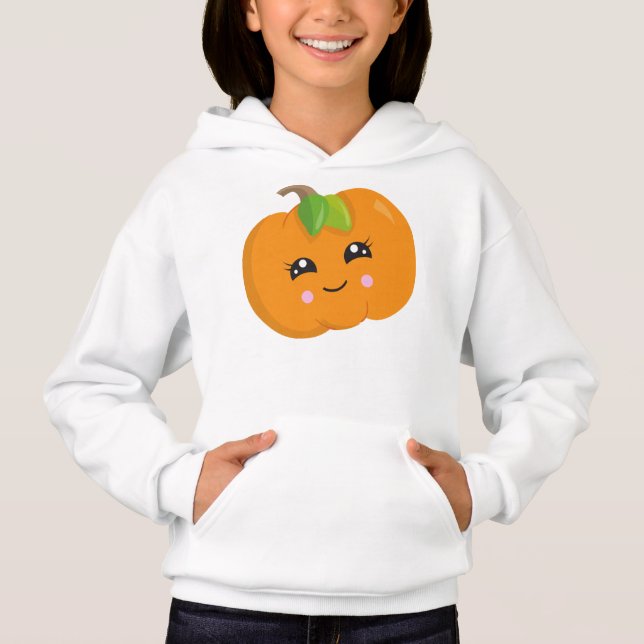 Halloween Pumpkin, Bus eller godis, Smiling Pumpki T Shirt (Framsida)