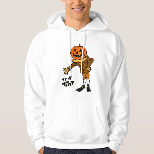 HALLOWEEN, PUMPKIN BUS ELLER GODIS T-Shirt Hoodie (Framsida)