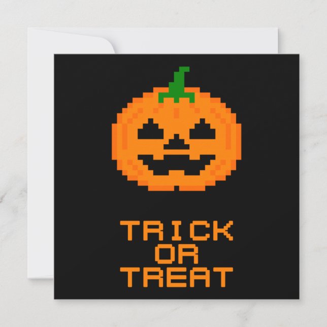 HALLOWEEN PUMPKIN - BUS eller PRESENT Kort (Framsida)
