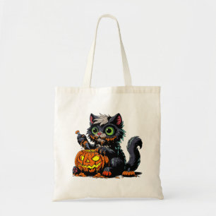 Halloween Pumpkin Carving Cat Tygkasse