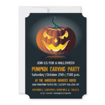 Halloween Pumpkin Carving Party-inbjudan