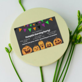 Halloween Pumpkin Carving Party-inbjudan Inbjudningar