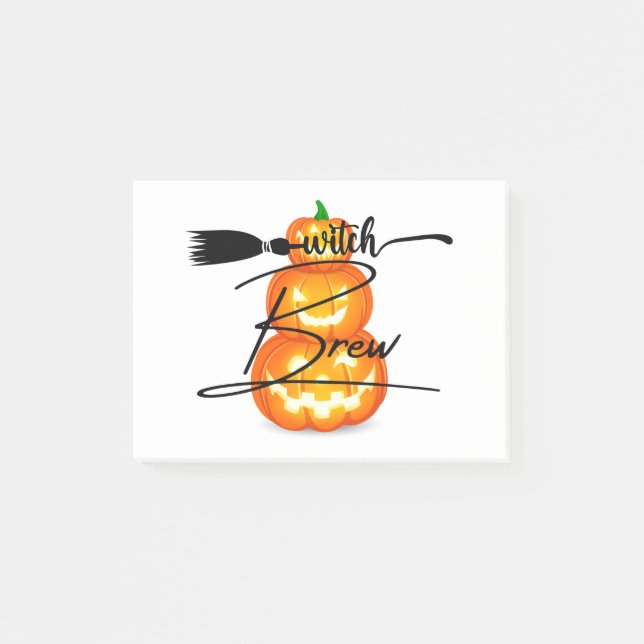 Halloween Pumpkin carving Party Post-it Block (Framsida)