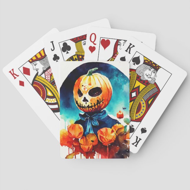 Halloween pumpkin casinokort (Baksidan)