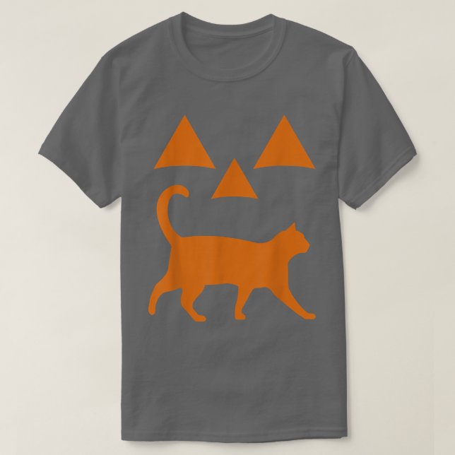 Halloween Pumpkin Cat Jackolantern Costume  T Shirt (Design framsida)