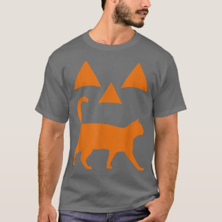 Halloween Pumpkin Cat Jackolantern Costume T Shirt