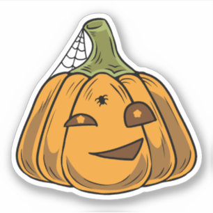 Halloween Pumpkin Character Klistermärken