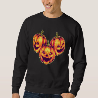 Halloween Pumpkin costume Horror Party best art Lång Ärmad Tröja