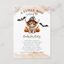 Halloween Pumpkin Cow Little Boo Bokar för Baby Tilläggskort