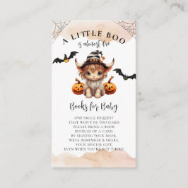Halloween Pumpkin Cow Little Boo Diaper Raffle Tilläggskort